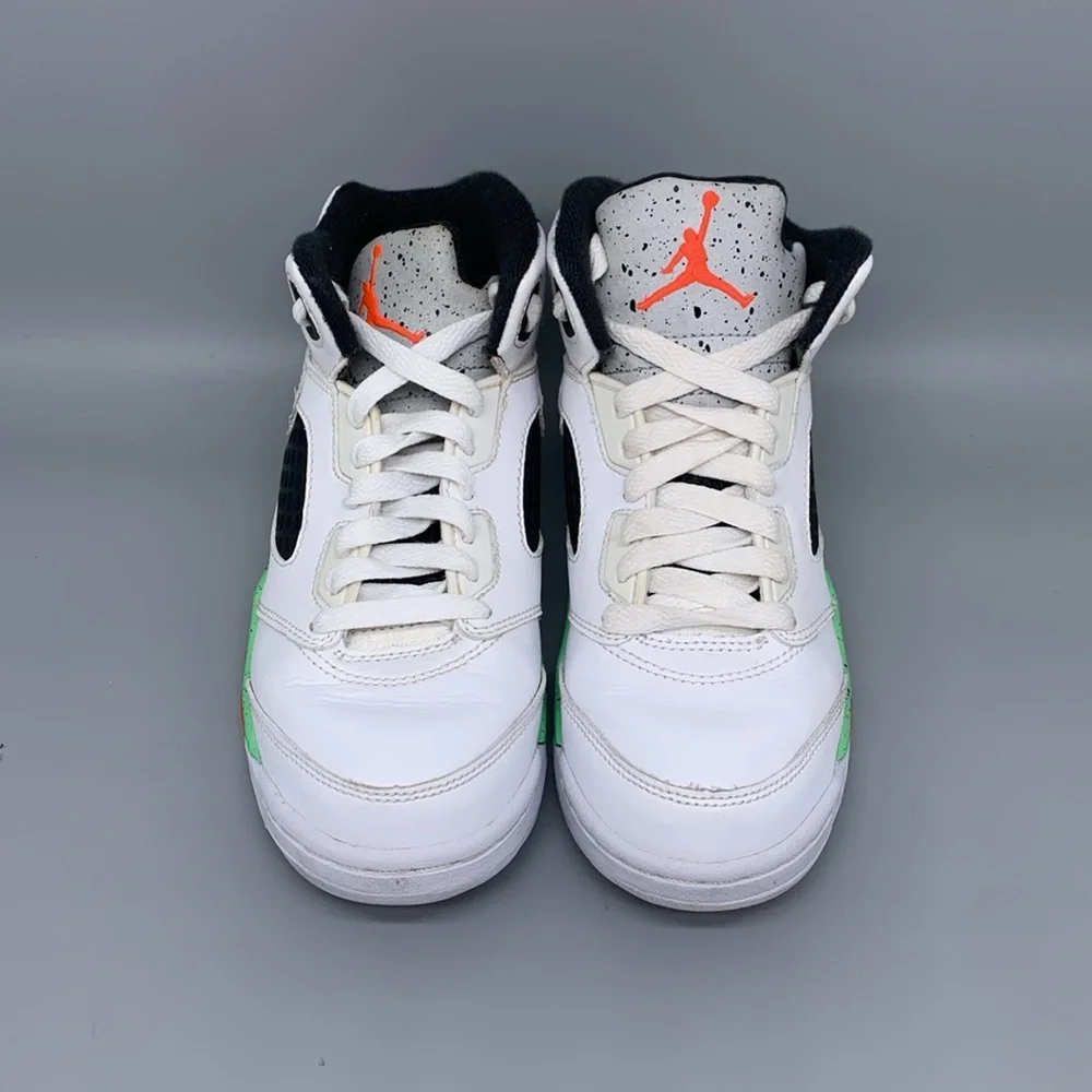 Jordan 5 Retro Poison Green‎ Shoes 440889-115 Youth Sz 3Y